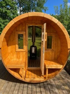 Outdoor Terrace 160 - 2 To 4 Person Barrel Sauna -Outdoor Living Hot Tubs 201229462 344069330619298 8660942165761321536 n