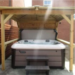 Outdoor Santorini - 5 Person Hot Tub With Gazebo Package -Outdoor Living Hot Tubs 3 1
