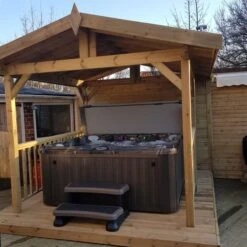 Jacuzzi® J235™ - 5-6 Person Hot Tub With Gazebo Package -Outdoor Living Hot Tubs 4