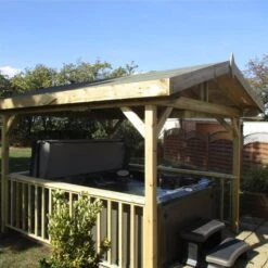 Jacuzzi® J235™ - 5-6 Person Hot Tub With Gazebo Package -Outdoor Living Hot Tubs 5