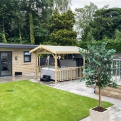 Apex Wooden Hot Tub Gazebo With Roof -Outdoor Living Hot Tubs ApexGazebo 1 1d2b0164 ad44 4da5 97c8 2f953b6d3c4d