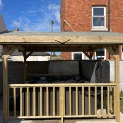 Apex Wooden Hot Tub Gazebo With Roof -Outdoor Living Hot Tubs ApexGazebo 3