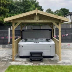 Apex Wooden Hot Tub Gazebo With Roof -Outdoor Living Hot Tubs ApexGazebo 9 9c8600e8 00e4 4999 9dd4 98c544e33777