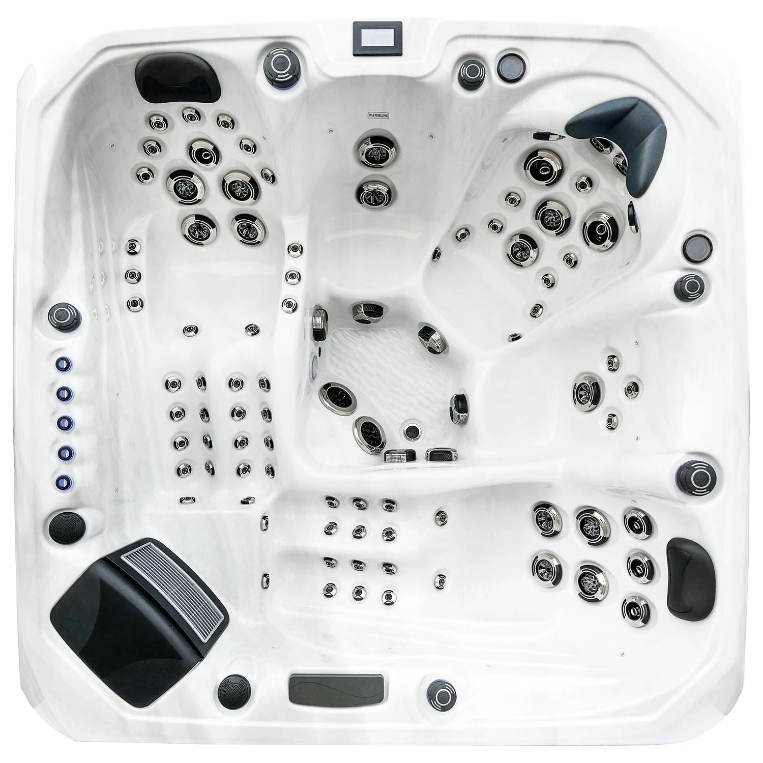 Outdoor Barcelona - 5 Person Hot Tub With 2 Loungers 3 Outdoor Barcelona - 5 Person Hot Tub With 2 Loungers