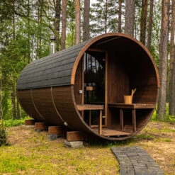 Hekla Barrel 250 - 6 Person Outdoor Sauna -Outdoor Living Hot Tubs BarrelSauna 6 4066faf9 f551 48c0 b18f 840b7060acb8