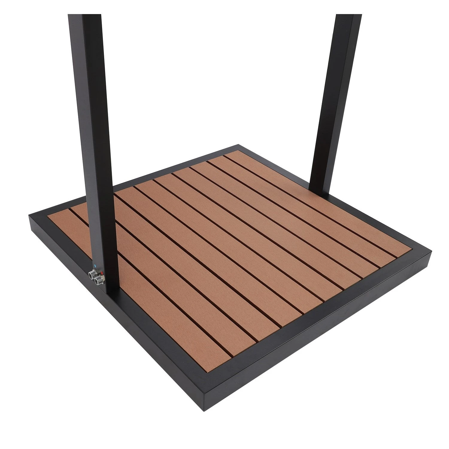 Zen Black Outdoor Shower With Wood Effect Base 6 Zen Black Outdoor Shower With Wood Effect Base - Image 4