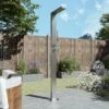 Suva Stainless Steel Outdoor Shower With Pencil Handset -Outdoor Living Hot Tubs BeBa 28530 1 Supersize