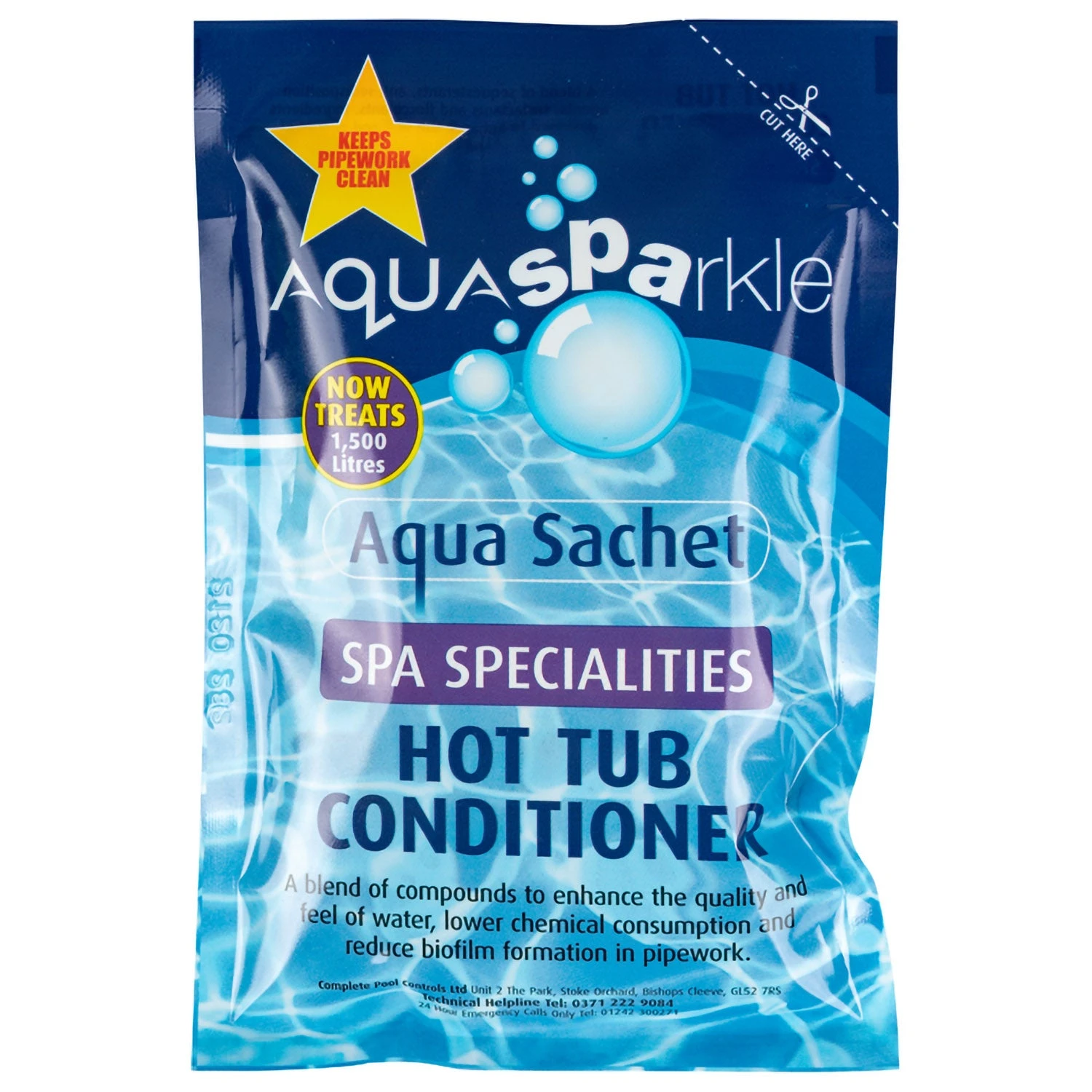 AquaSPArkle Hot Tub Conditioner Spa Specialities Aqua Sachet 3 AquaSPArkle Hot Tub Conditioner Spa Specialities Aqua Sachet