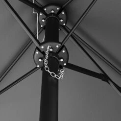 Como 2.7x4.5m Large Double Sided Grey Garden Parasol With Base And Cover 15 Como 2.7x4.5m Large Double Sided Grey Garden Parasol With Base And Cover -Outdoor Living Hot Tubs FTR144 4 Supersize