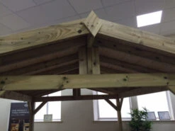 Apex Wooden Hot Tub Gazebo With Roof -Outdoor Living Hot Tubs IMG 2696