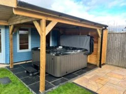 Jacuzzi® J235™ / J235IP™ - 6 Person Hot Tub With 1 Lounger -Outdoor Living Hot Tubs J235MidnightDriftwood Will2