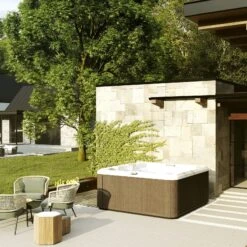 Jacuzzi® J235™ / J235IP™ - 6 Person Hot Tub With 1 Lounger -Outdoor Living Hot Tubs JHT J235 Lifestyle Silverwoodsquare