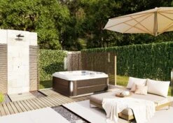 Jacuzzi® J345IP™ - 7 Person Hot Tub 26 Jacuzzi® J345IP™ - 7 Person Hot Tub -Outdoor Living Hot Tubs JHT J345 Lifestyle ModernHardwood V3 3000x2143 0fdd050e fb49 4f12 a7d5 9dc09ad6b156