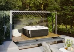 Jacuzzi® J355IP™ - 6 Person Hot Tub With 1 Lounger -Outdoor Living Hot Tubs JHT J355 Lifestyle SmokedEbony 2000x1429 f99b7350 6ef6 4ab0 b150 78d3b498d9db