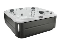 Jacuzzi® J375IP™ - 6 Person Hot Tub With 1 Lounger -Outdoor Living Hot Tubs JHT J375 Porcelain SmokedEbony Iso 2000x1460 f033c2d8 f216 4e2b b082 ee60d2c3a0a8