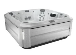 Jacuzzi® J385IP™ - 7 Person Hot Tub -Outdoor Living Hot Tubs JHT J385 Platinum BrushedGray Iso 2000x1460 76ac607b 577c 46bf 8f02 0159463486f0