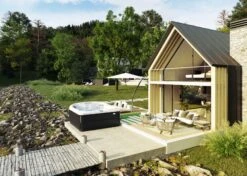 Jacuzzi® J485IP™ - 7 Person Hot Tub 36 Jacuzzi® J485IP™ - 7 Person Hot Tub -Outdoor Living Hot Tubs JHT J485 Lifestyle SmokedEbony V3 2000x1429 97e5a9dd a203 48c6 ac2f a107379a13e6