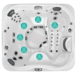 Jacuzzi® J355IP™ - 6 Person Hot Tub With 1 Lounger -Outdoor Living Hot Tubs Jacuzzi J355IP 5 6 seats