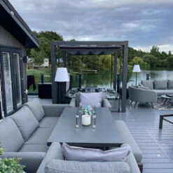 Bespoke Velarium Metal Hot Tub Gazebo With Waterproof Retracting Canopy Roof -Outdoor Living Hot Tubs OutdoorHaze VelariumGazebo5Square f7c79eda 405f 4a92 aff4 297d96696f90