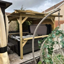 Outdoor Santorini - 5 Person Hot Tub With Gazebo Package -Outdoor Living Hot Tubs OutdoorLookwithBrentano Rackley3Square bad84285 ba77 4372 b900 bdf8d4490e92