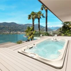 Jacuzzi® PowerPro™ J-16™ - 16ft Swim Spa -Outdoor Living Hot Tubs PowerProJ 16Lifestyle2