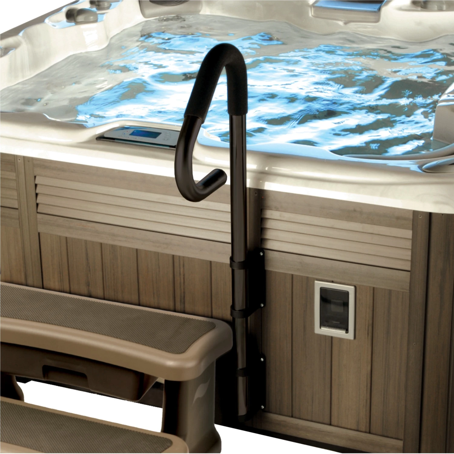 Safe-T-Rail Hot Tub Handrail 2 Safe-T-Rail Hot Tub Handrail