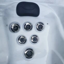 Outdoor Santorini - 5 Person Hot Tub With 1 Lounger -Outdoor Living Hot Tubs Santoriniheadcloseup4 74a2eb64 5dc5 4b66 9979 02693f3b6c85