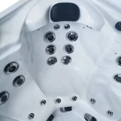 Outdoor Santorini - 5 Person Hot Tub With 1 Lounger -Outdoor Living Hot Tubs Santoriniheadrestandjests1 5990216c 8e45 44c7 bd61 c4871d5b91fc