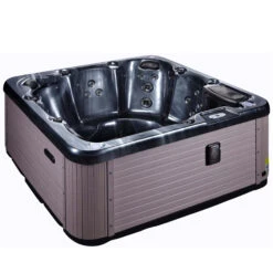 Outdoor Haze - 6 Person Hot Tub With 1 Lounger -Outdoor Living Hot Tubs Side Haze