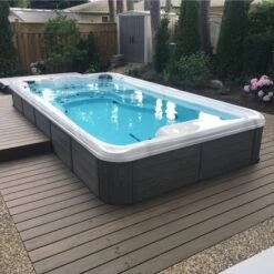 TidalFit Premium EP-14 - 14ft Swim Spa -Outdoor Living Hot Tubs TidalFit EP15 Lifestyle 2 fd772dbe 43ae 4f2e a193 53a84238466c