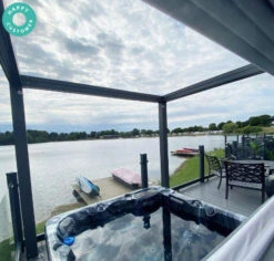 Outdoor Haze - 6 Person Hot Tub With 1 Lounger -Outdoor Living Hot Tubs VelariumGazebowithOutdoorHazeHC2 de7749be f724 4eb4 acd4 42a6f57e4ce9