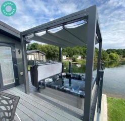 Outdoor Haze - 6 Person Hot Tub With 1 Lounger -Outdoor Living Hot Tubs VelariumGazebowithOutdoorHazeHC 6624be00 3114 4a6a a02d 3e26c7d008a9