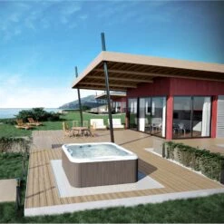 Jacuzzi® Lodge™ M - 4-5 Person Hot Tub -Outdoor Living Hot Tubs lodge lifestyle 2